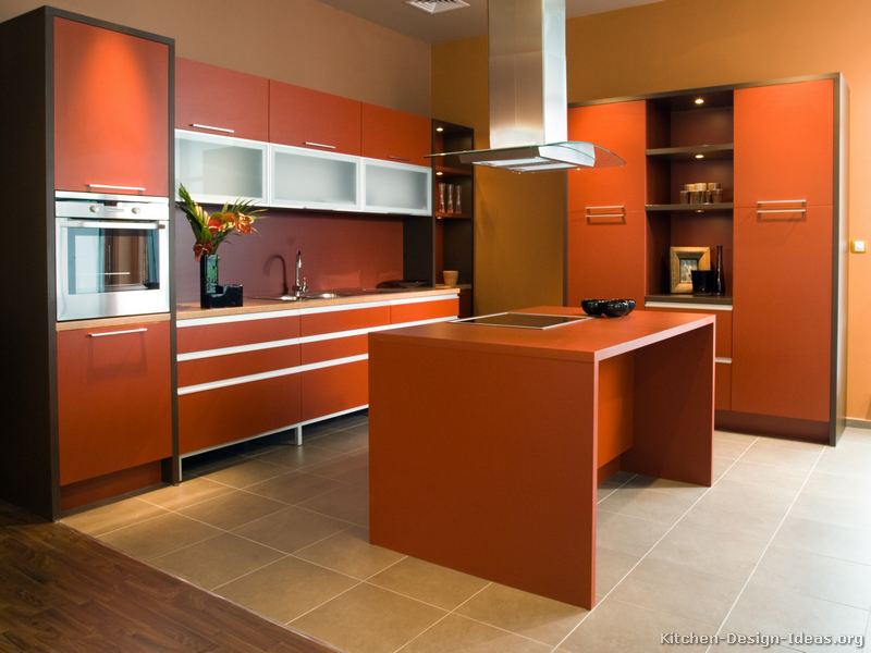 Pictures of Modern Orange Kitchens - Design Gallery