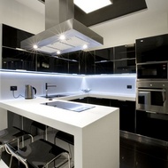 Modern Black Kitchen