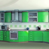 Modern Green Kitchen