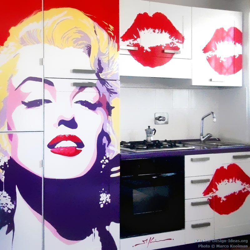 Marilyn Monroe Pop Art Kitchen Mural