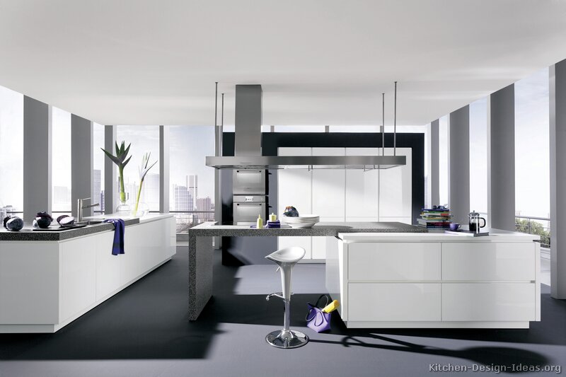 pictures of kitchens - modern - white kitchen cabinets