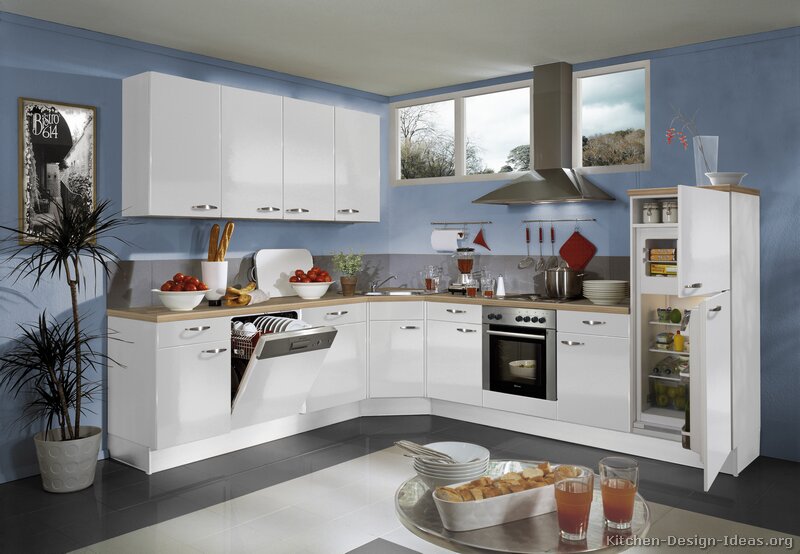 Blue Kitchens with White Cabinets | 800 x 554 · 75 kB · jpeg