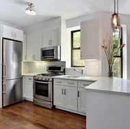 Modern White Kitchen - Blacklines of Design