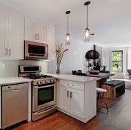 Modern White Kitchen - Blacklines of Design