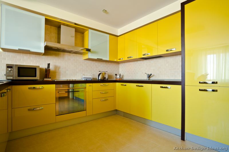 Modern Yellow Kitchen