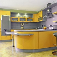 Modern Yellow Kitchen