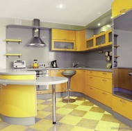 Modern Yellow Kitchen