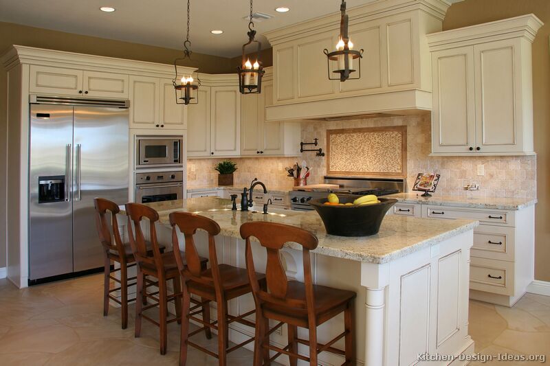 Antique White Kitchen Cabinets