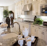 Traditional Antique White Kitchen