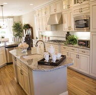 Traditional Antique White Kitchen