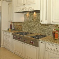 Traditional Antique White Kitchen