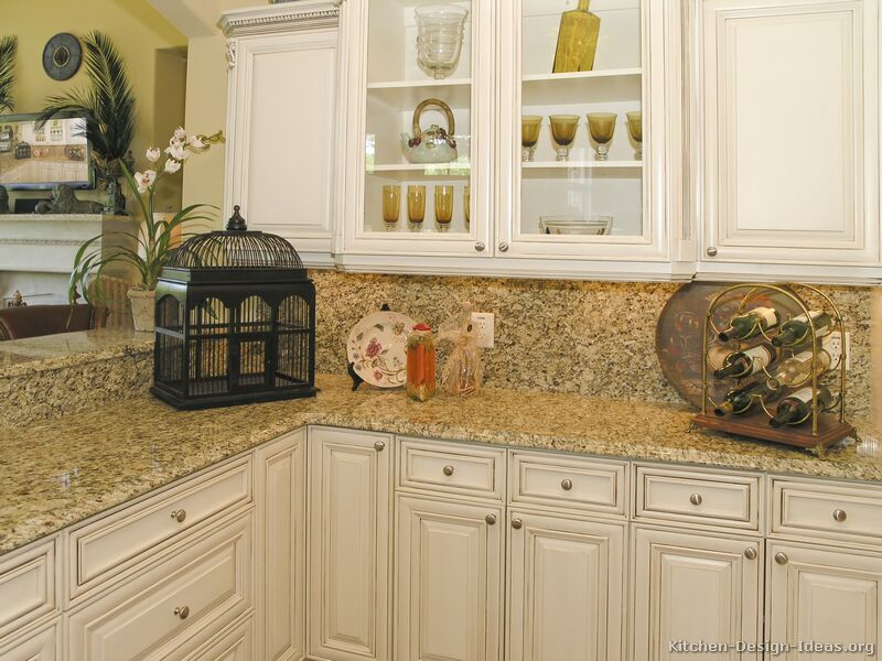 Pictures Of Kitchens Traditional Off White Antique Kitchens