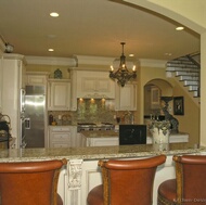 Traditional Antique White Kitchen