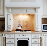 Traditional Antique White Kitchen