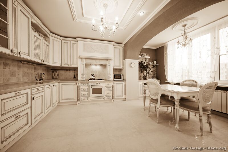 Pictures of Kitchens - Traditional - Off-White Antique Kitchens