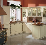 Traditional Antique White Kitchen