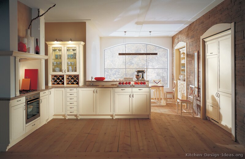 Pictures Of Kitchens Traditional Off White Antique Kitchen