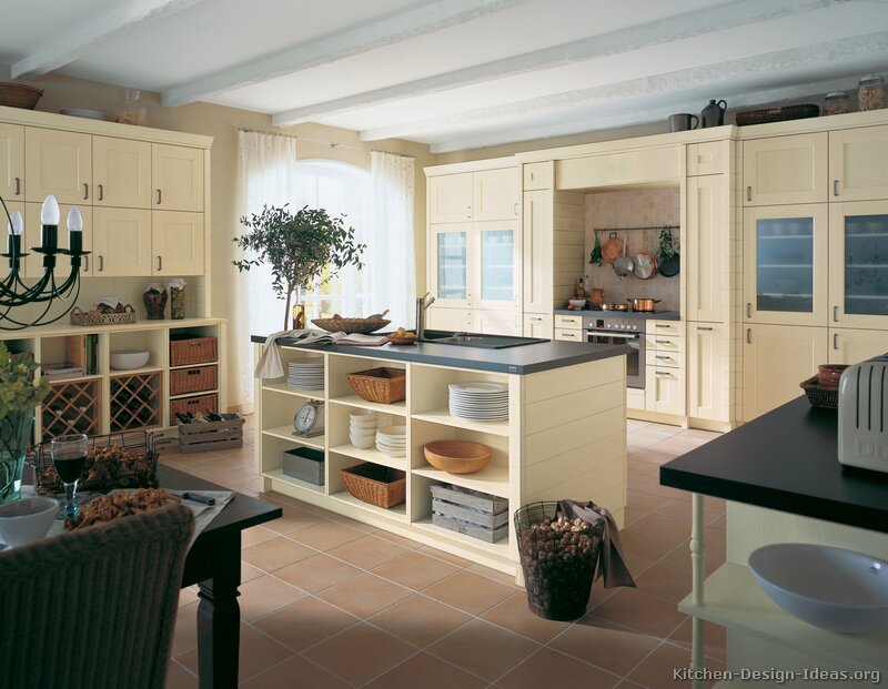 Pictures of Kitchens - Traditional - Off-White Antique Kitchen ...