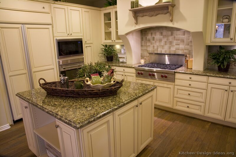 Pictures Of Kitchens Traditional Off White Antique Kitchen