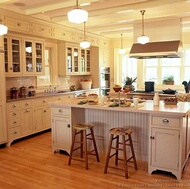 Traditional Antique White Kitchen