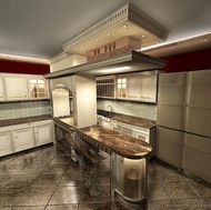 Traditional Antique White Kitchen