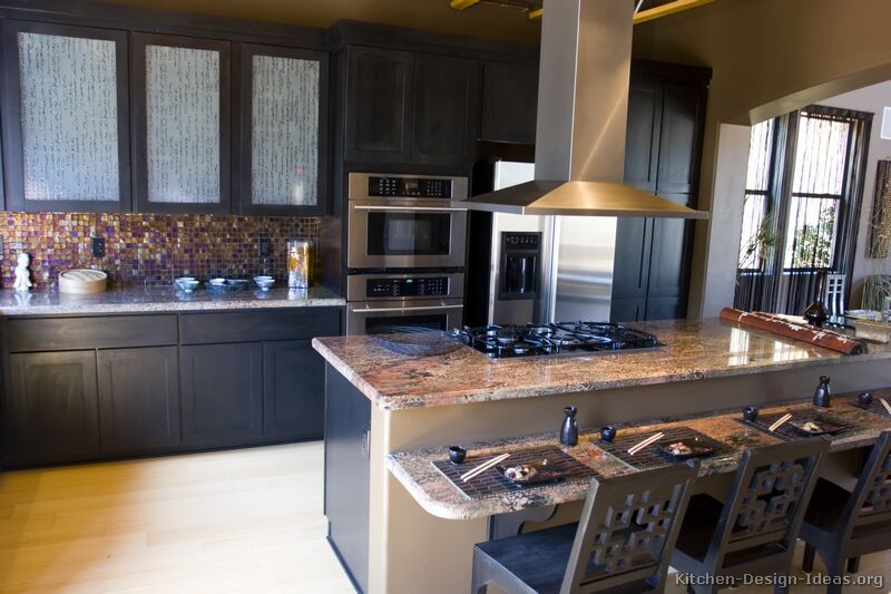 Pictures of Kitchens - Traditional - Black Kitchen Cabinets