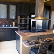 Traditional Black Kitchen