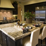 Traditional Black Kitchen