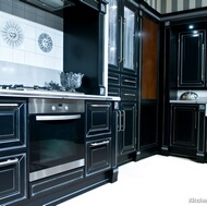 Traditional Black Kitchen