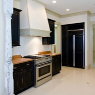 Traditional Black Kitchen