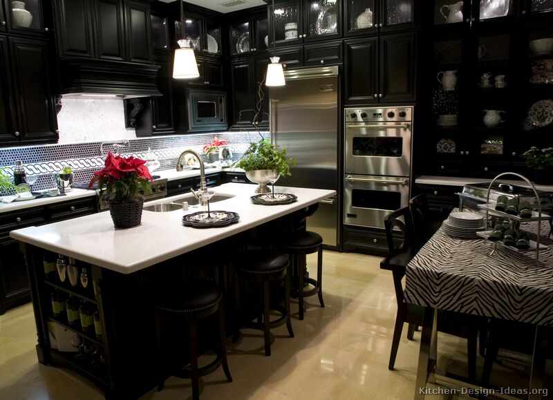 pictures of kitchen on This Photo Gallery Has Pictures Of Kitchens Featuring Black Kitchen