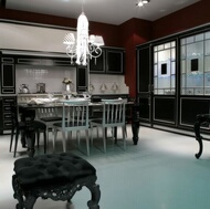 Traditional Black Kitchen