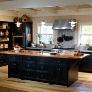 Traditional Black Kitchen