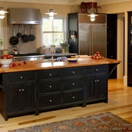 Traditional Black Kitchen