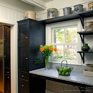 Traditional Black Kitchen