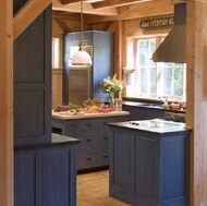 Traditional Blue Kitchen