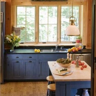 Log Home Kitchen