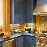 Traditional Blue Kitchen