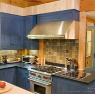 Traditional Blue Kitchen