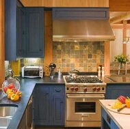 Log Home Kitchen