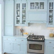 Traditional Blue Kitchen