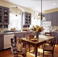 Traditional Blue Kitchen