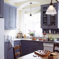 Traditional Blue Kitchen