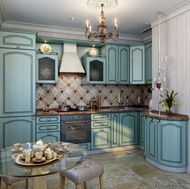 Traditional Blue Kitchen