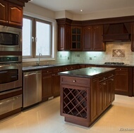 Traditional Dark Wood (Cherry) Kitchen