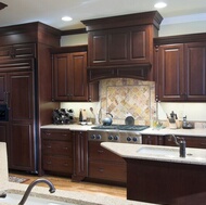 Traditional Dark Wood (Cherry) Kitchen