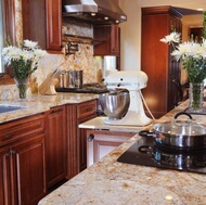 Traditional Dark Wood (Cherry) Kitchen