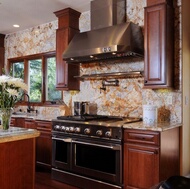 Traditional Dark Wood (Cherry) Kitchen