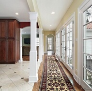 Traditional Dark Wood-Cherry Kitchen