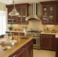 Traditional Dark Wood (Cherry) Kitchen